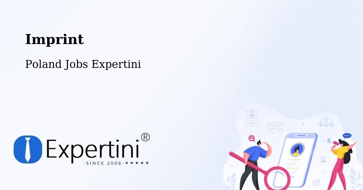 Imprint – Lidzbark - Poland Jobs Expertini