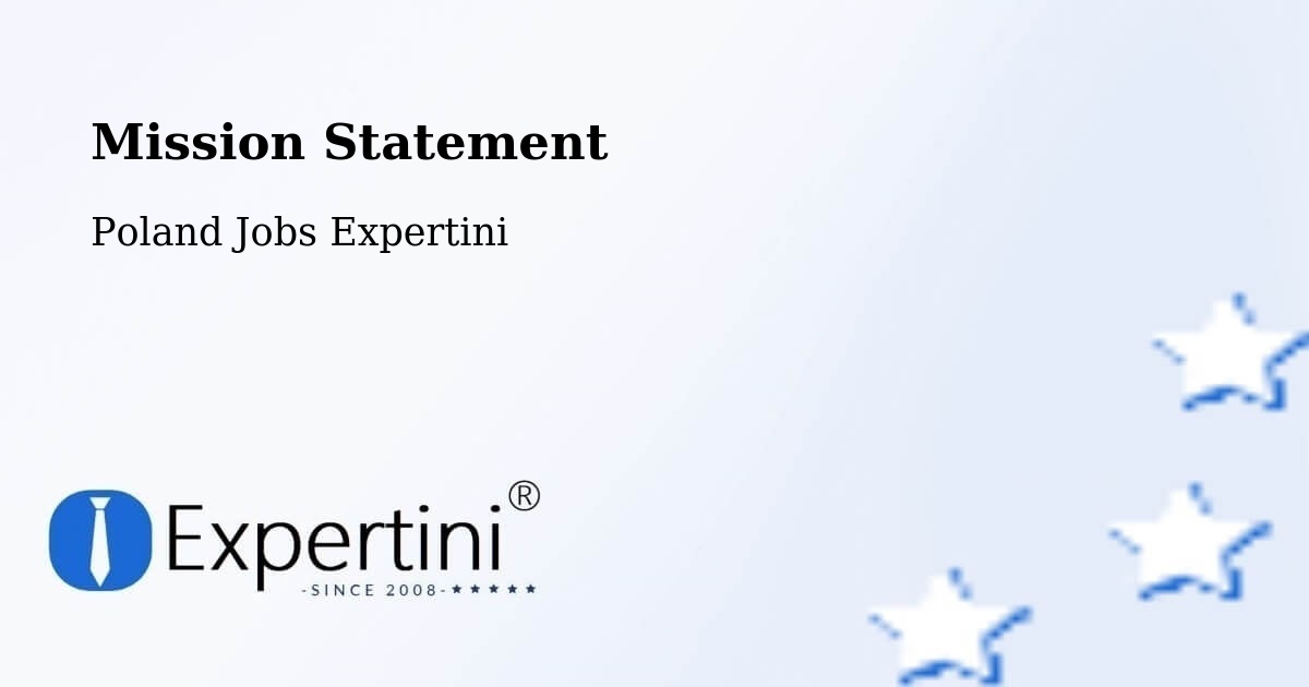 Corporate Mission – Lidzbark - Poland Jobs Expertini